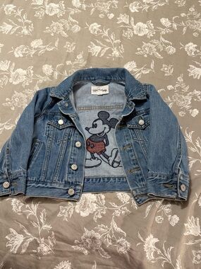 Baby Gap Mickey Mouse Denim Jacket , toddler , sz 2